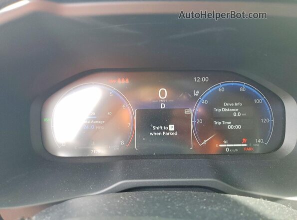 2T3Y1RFV4PC231594 2023 TOYOTA RAV4 Silver Instrument cluster view