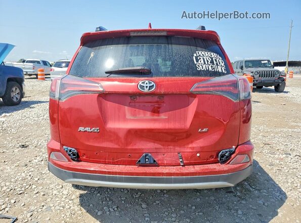 2T3ZFREV4HW334179 2017 TOYOTA RAV4 Red უკანა ხედი