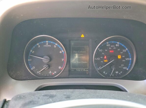 2T3ZFREV9JW492281 2018 TOYOTA RAV4 Gray Вид щитка приладів