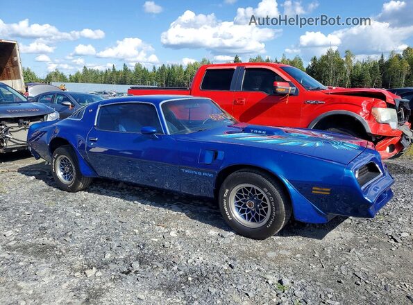 2W87Z8N120623 1978 PONTIAC TRANS Blue წინა მარჯვენა