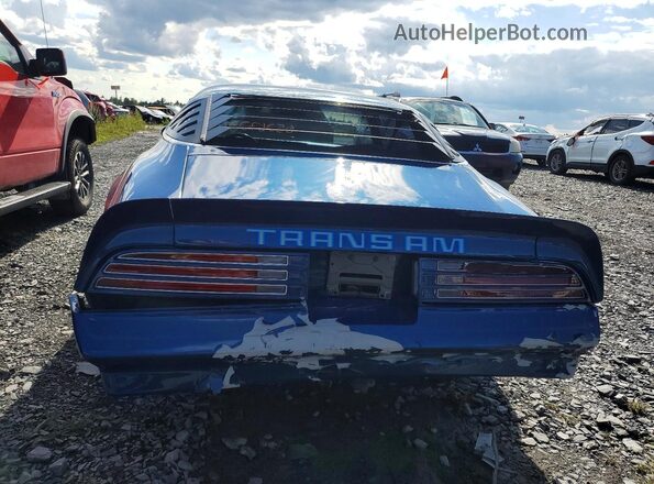 2W87Z8N120623 1978 PONTIAC TRANS Blue უკანა ხედი