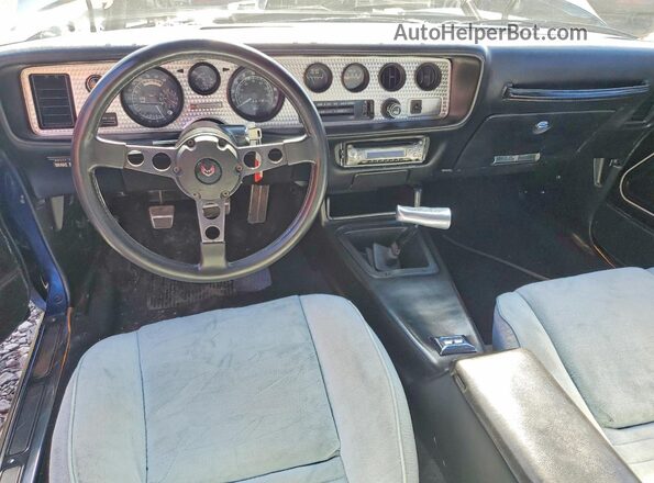 2W87Z8N120623 1978 PONTIAC TRANS Blue წინა პანელის ხედი