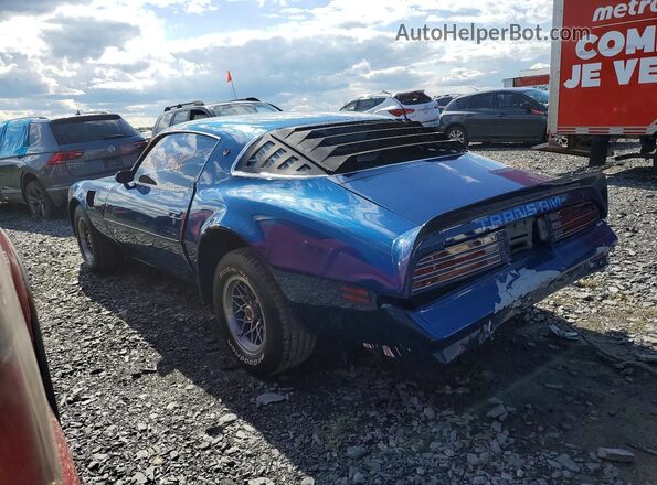 2W87Z8N120623 1978 PONTIAC TRANS Blue უკანა მარცხენა