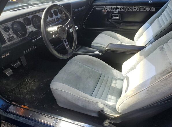 2W87Z8N120623 1978 PONTIAC TRANS Blue წინა სალონის ხედი
