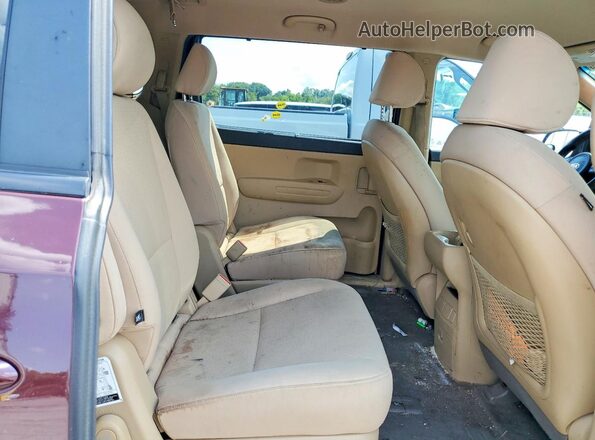 KNDMB5C11G6179217 2016 KIA SEDONA Темно-бордовый Вид подкапотного пространства