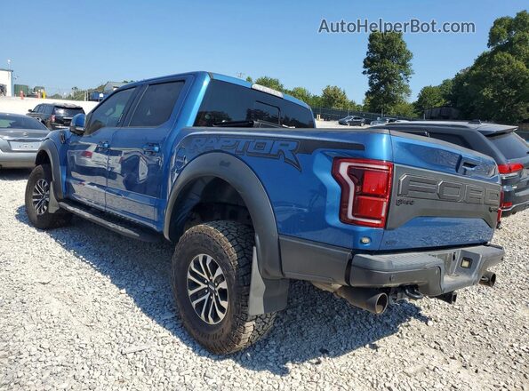 1FTFW1RG5KFA62332 2019 FORD F150 Blue Задня права чверть