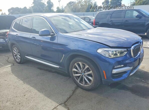 5UXTR9C51JLD72091 2018 BMW X3 Blue წინა ხედი