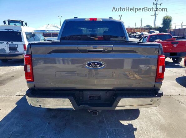 1FTFW1E58NKD65170 2022 FORD F150 Gray Front interior view