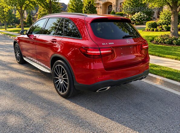 WDC0G4JB5JV079991 2018 MERCEDES-BENZ GLC-CLASS Red Front right