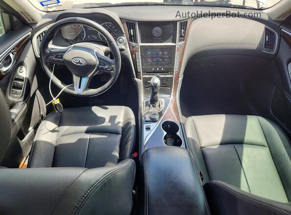 JN1EV7AR9JM438929 2018 INFINITI Q50 Silver Вид щитка приладів