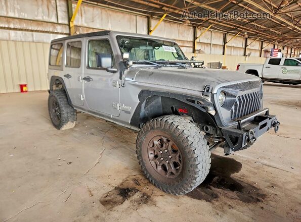 1C4HJXDG7JW108629 2018 JEEP WRANGLER Silver Widok z przodu