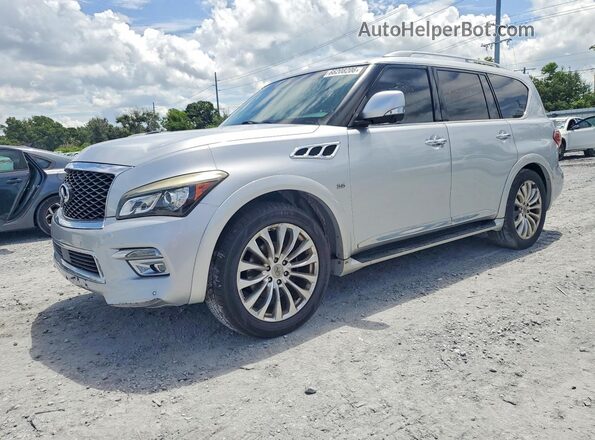 JN8AZ2NF7G9610023 2016 INFINITI QX80 Silver უკანა მარცხენა