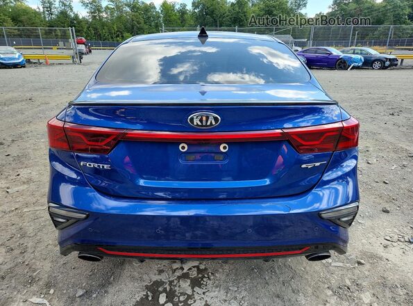 3KPF44AC3ME343445 2021 KIA FORTE Blue წინა სალონის ხედი