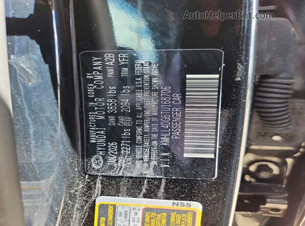 KMHLL4DG6TU168706 2026 HYUNDAI ELANTRA Black 360 interior view