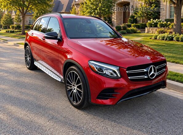 WDC0G4JB5JV079991 2018 MERCEDES-BENZ GLC-CLASS Red Rear left