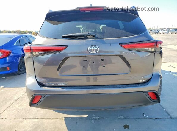 5TDGZRAH0MS051322 2021 TOYOTA HIGHLANDER Gray Սալոնի դիմացի տեսք