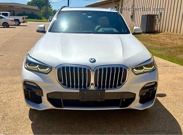 5UXCR6C55KLL37146 2019 BMW X5 White VIN կոդի պիտակի տեսք