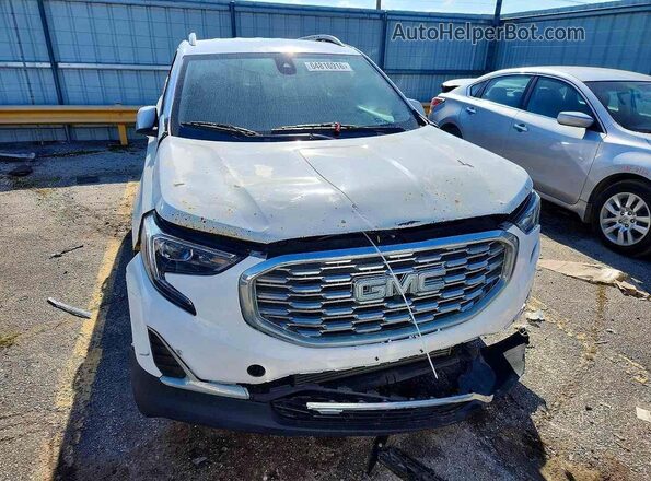 3GKALVEV4JL356215 2018 GMC TERRAIN White Вид ззаду
