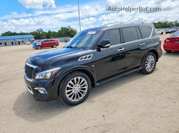 JN8AZ2NE5G9126519 2016 INFINITI QX80 Black Задня ліва чверть