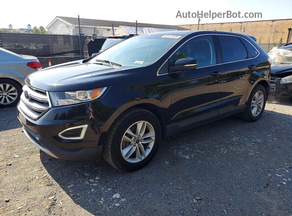 2FMPK4J96HBB66199 2017 FORD EDGE Black Հետևի ձախ