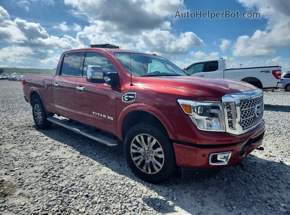 1N6BA1F24GN502525 2016 NISSAN TITAN Red Вид спереду