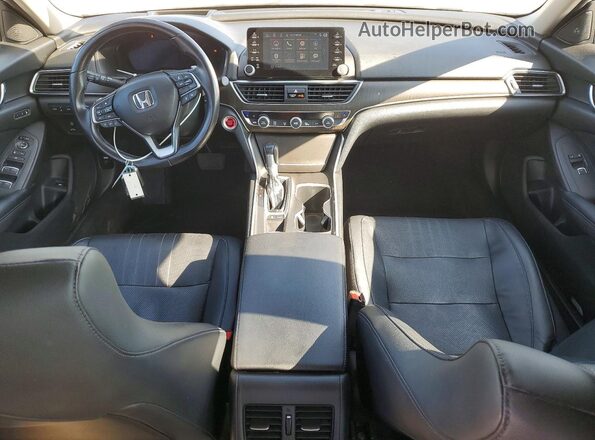 1HGCV1F98JA163387 2018 HONDA ACCORD Белый Вид щитка приборов