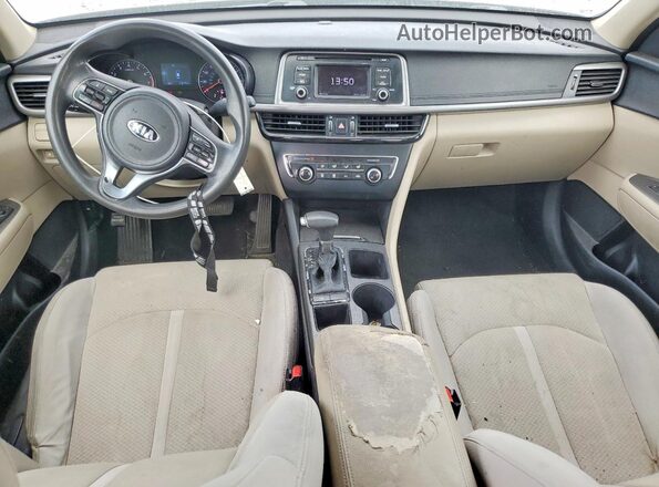 5XXGT4L31GG004649 2016 KIA OPTIMA Black Սարքավորումների վահանակի տեսք