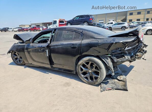 2C3CDXHG1JH218039 2018 DODGE CHARGER Черный Задняя правая четверть