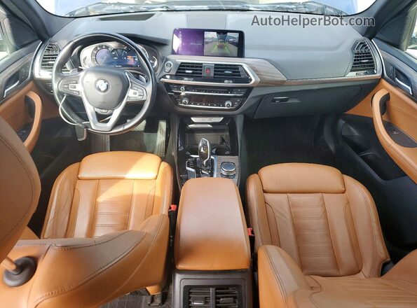 5UXTR9C51JLD72091 2018 BMW X3 Blue ხელსაწყოთა პანელის ხედი