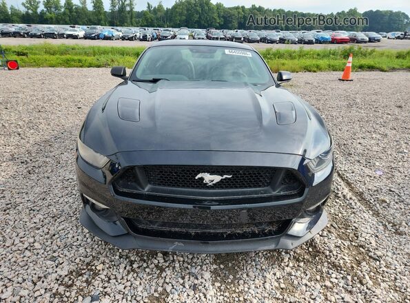 1FA6P8CF1H5256172 2017 FORD MUSTANG Черный Вид сзади