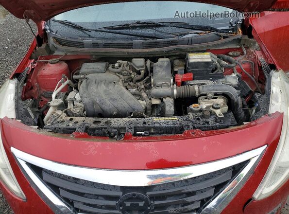 3N1CN7AP1KL879486 2019 NISSAN VERSA Red Вид підкапотного простору