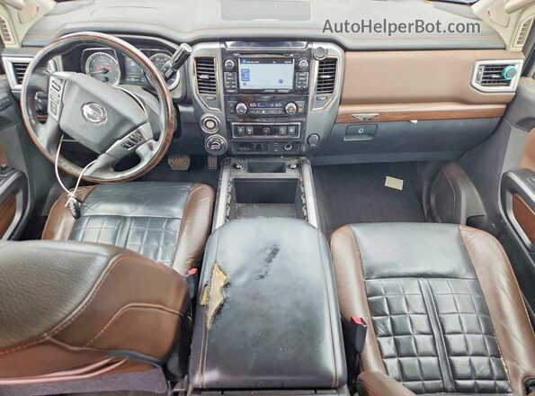 1N6BA1F4XGN515734 2016 NISSAN TITAN Черный Вид щитка приборов