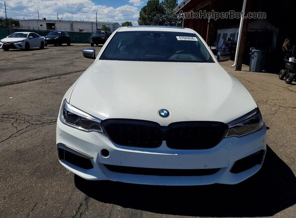 WBAJS7C02LBN96544 2020 BMW M5 White Vista trasera