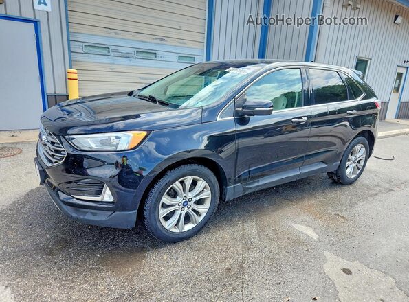 2FMPK4K99KBB70866 2019 FORD EDGE Black Задня ліва чверть
