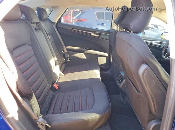 3FA6P0T96GR290633 2016 FORD FUSION Синий Вид задней части салона