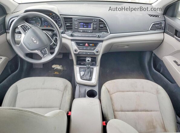 5NPD74LF5HH064053 2017 HYUNDAI ELANTRA White Սարքավորումների վահանակի տեսք