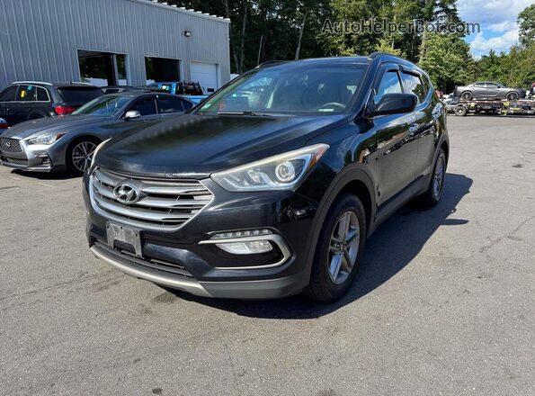 5NMZUDLB0HH035794 2017 HYUNDAI SANTA Серебряный Задняя левая четверть