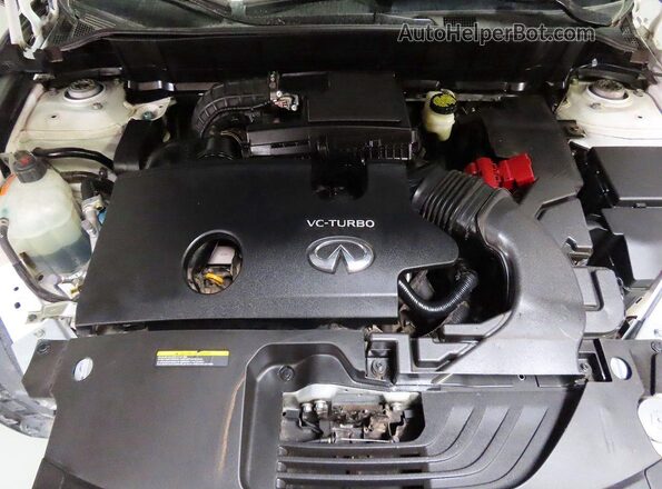3PCAJ5M32KF132328 2019 INFINITI QX50 White Widok deski rozdzielczej