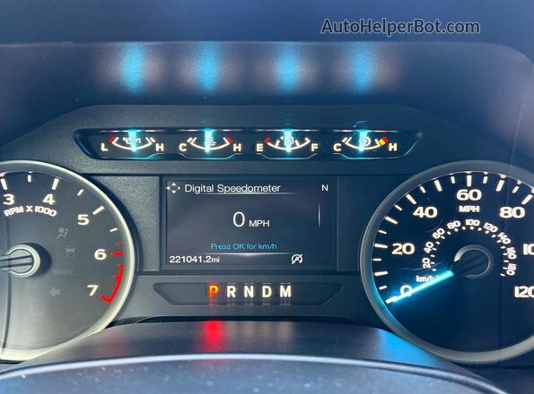 1FTEX1EP9LKE17445 2020 FORD F150 Black ხელსაწყოთა პანელის ხედი