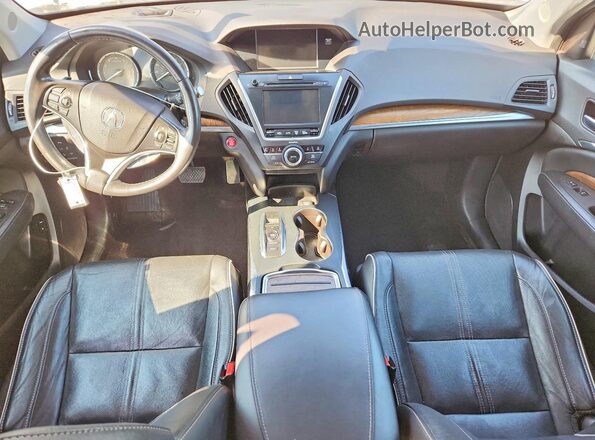 5FRYD4H8XHB041210 2017 ACURA MDX Серый Вид щитка приборов