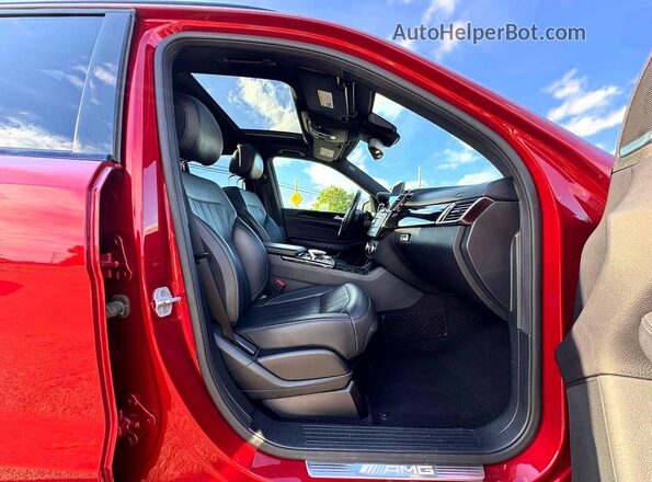 4JGDA6EB2HA985673 2017 MERCEDES-BENZ GLE Burgundy Front view