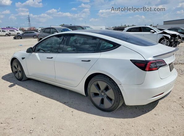 5YJ3E1EA5MF853720 2021 TESLA MODEL 3 Белый Задняя правая четверть