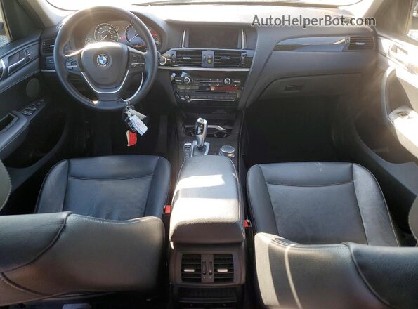 5UXWX7C37H0U43339 2017 BMW X3 Black Widok zestawu wskaźników