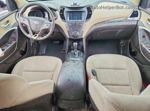 KM8SMDHF4HU171945 2017 HYUNDAI SANTA Белый Вид щитка приборов