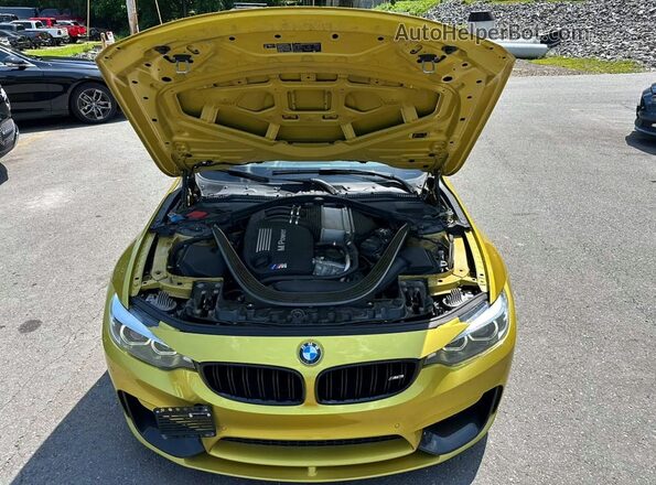 WBS8M9C5XJ5L71960 2018 BMW M3 Yellow Սարքավորումների վահանակի տեսք