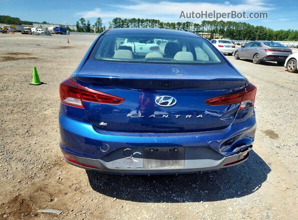 5NPD74LF7KH475803 2019 HYUNDAI ELANTRA Blue Սալոնի դիմացի տեսք