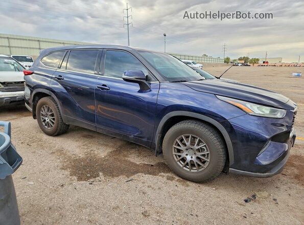 5TDCZRBH1LS037005 2020 TOYOTA HIGHLANDER Blue წინა ხედი