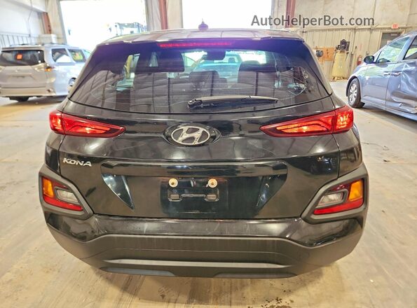 KM8K12AA8LU538334 2020 HYUNDAI KONA Black Widok wnętrza z przodu