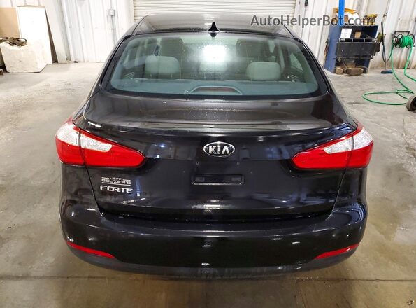 KNAFK4A64G5486305 2016 KIA FORTE Black წინა სალონის ხედი