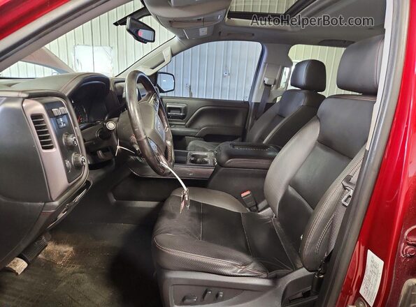 3GTU2NEC2JG284501 2018 GMC SIERRA Красный Вид панели приборов